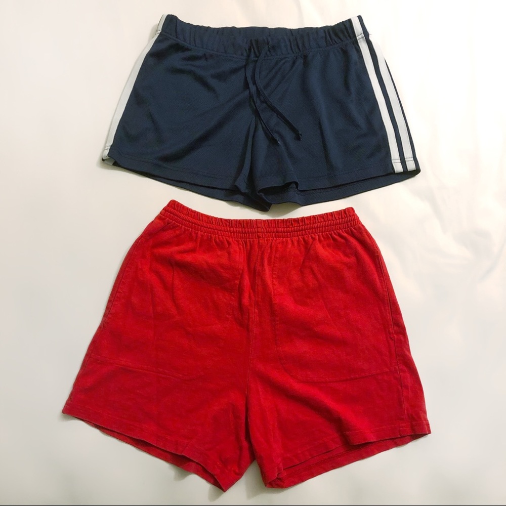 Athletic Lounge Navy and Red Shorts Bundle sz S